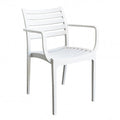 Poltrona in polipropilene impilabile Eveline - Dimensioni: 58.5x55.2x84cm