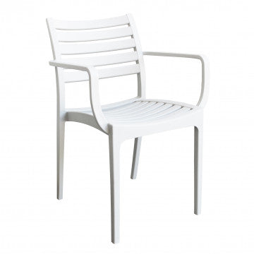 Poltrona in polipropilene impilabile Eveline - Dimensioni: 58.5x55.2x84cm