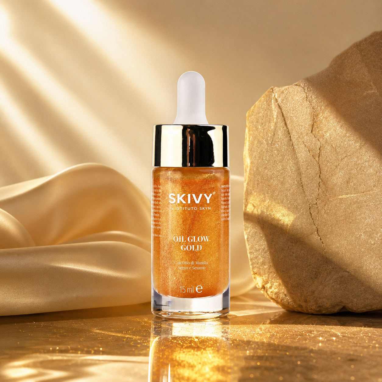 Oil Glow Gold | Olio Illuminante Viso Corpo e Capelli