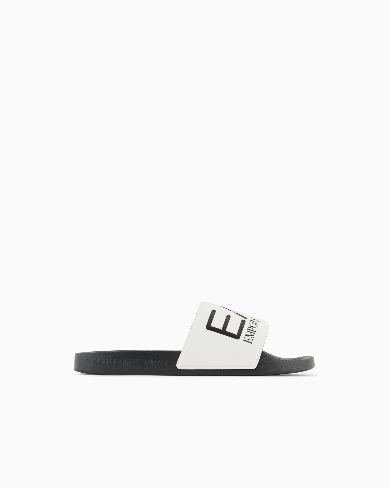 EA7 Emporio Armani Slides Maxi Logo Total White Unisex - 7X000108 AF15118 MZ096