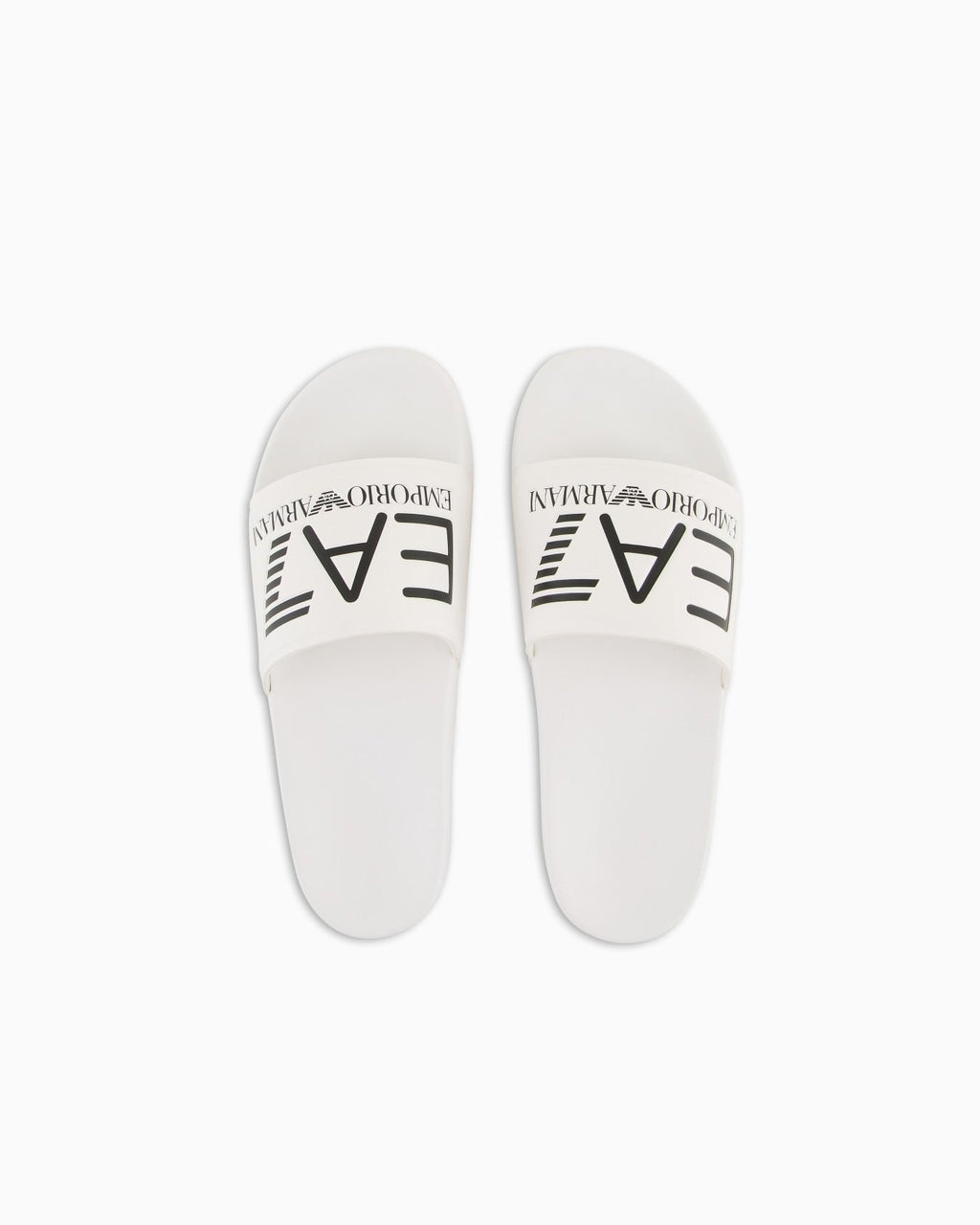EA7 Emporio Armani Slides Maxi Logo Unisex Bianche - 7X000108 AF15118 U0001