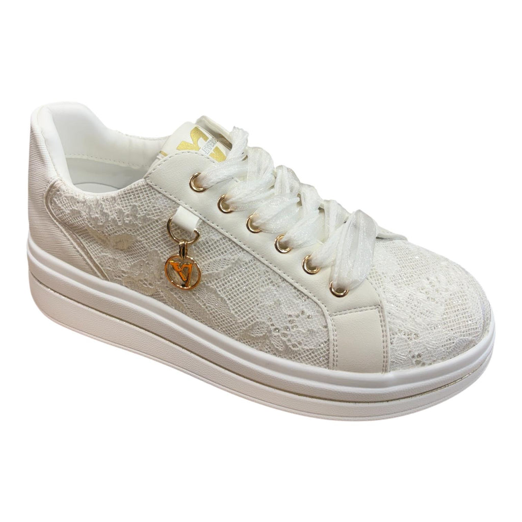 Valleverde Lifestyle Sneakers Donna Bianco Argento - 35496