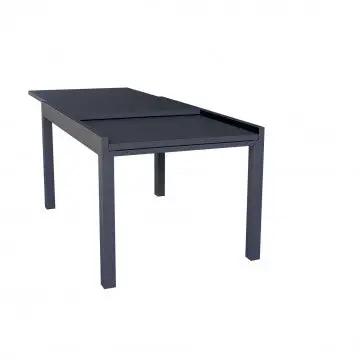 Tavolo allungabile Hawaii in alluminio antracite - 135/270 X 90
