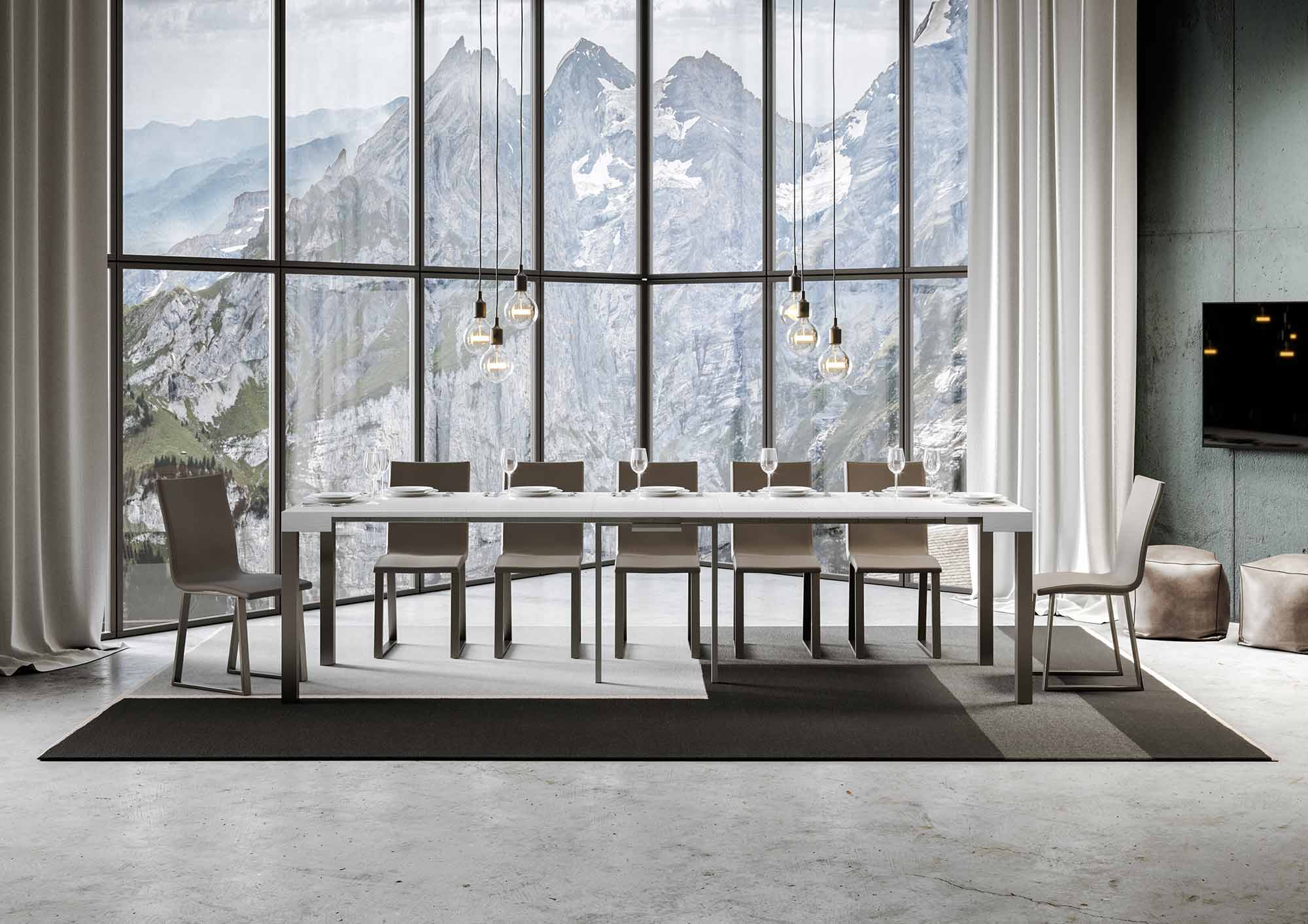 Consolle allungabile Everyday in Antracite con varie dimensioni disponibili