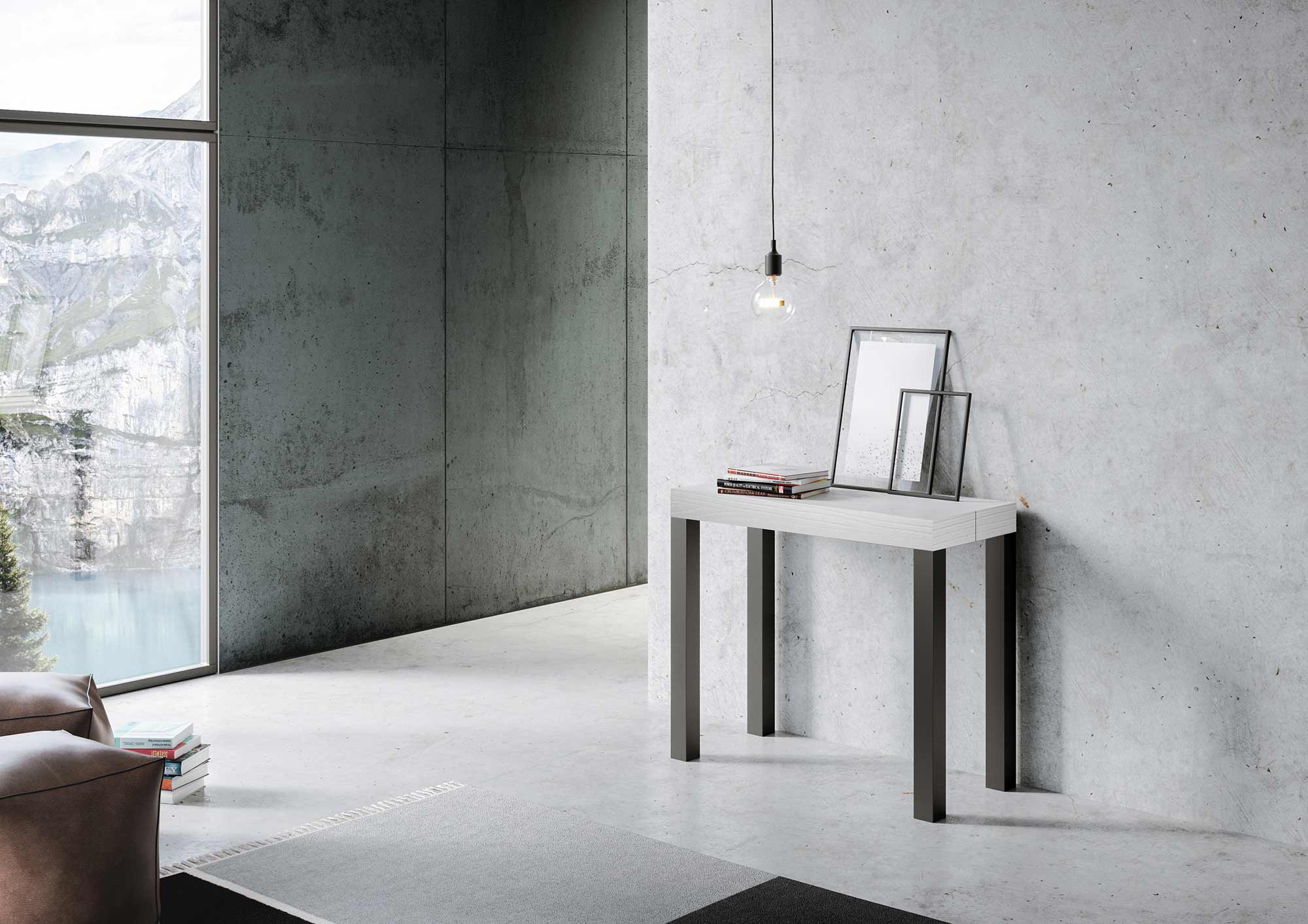 Consolle allungabile Everyday in Antracite con varie dimensioni disponibili