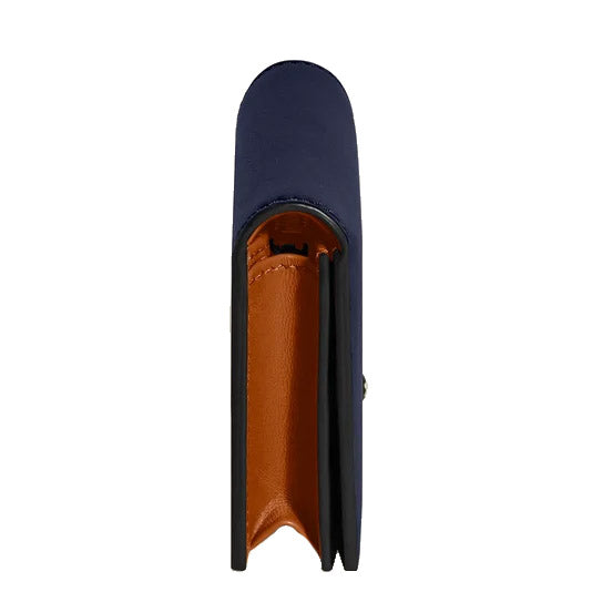 Montblanc portafoglio continental nano Soft blu notte 198752
