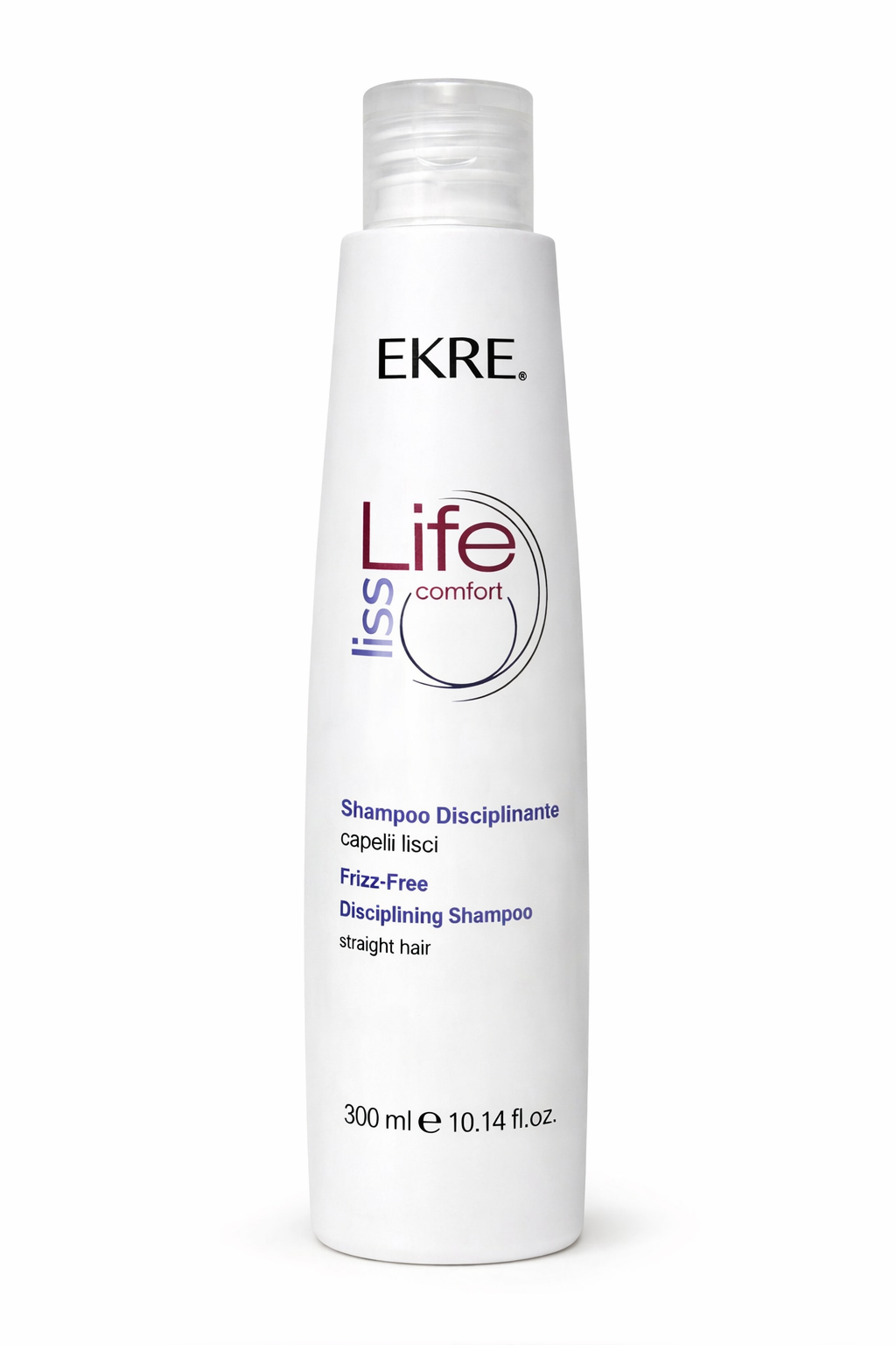 Ekre Life Liss Comfort Shampoo Per Capelli Lisci Anticrespo 300 ml