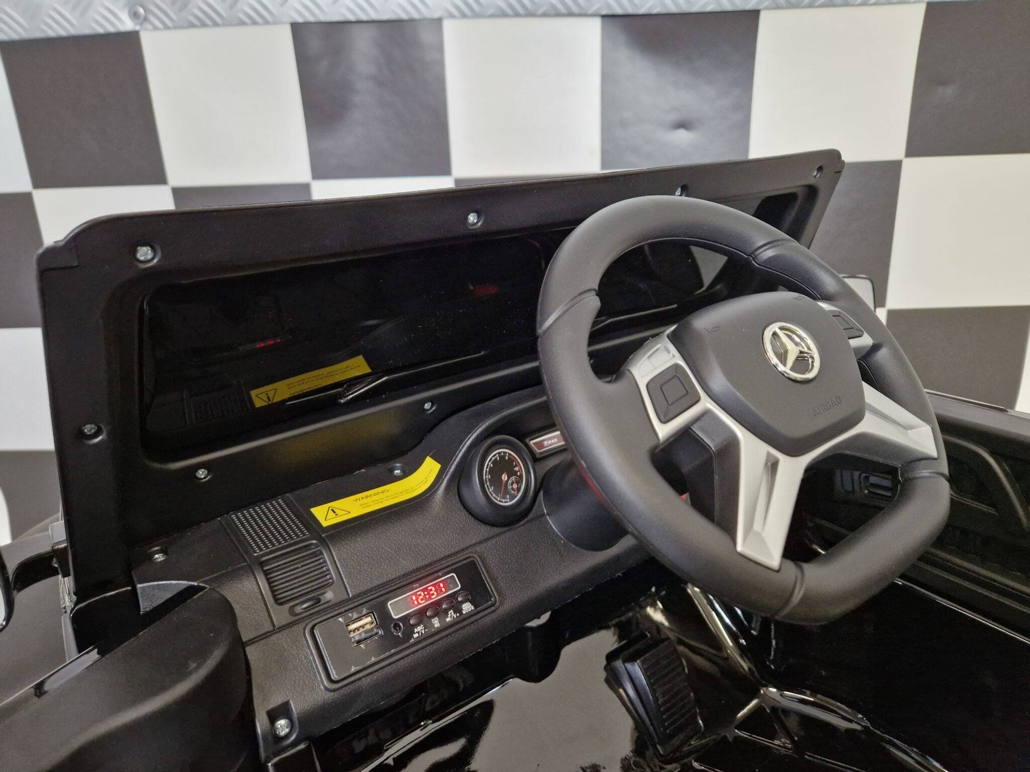 Auto Elettrica per Bambini Mercedes G63 AMG 6×6 12 V – Nero Metallizzato