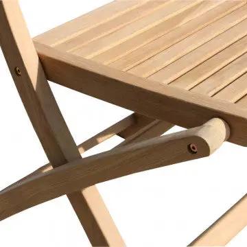 Sedia pieghevole Mirage in teak marrone Dimensioni: cm 42 x 51 x 85 h