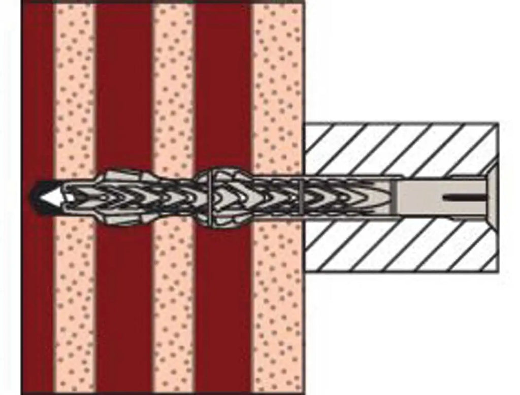 Tassello in Nylon con Vite Flangiata Torx 'SXRL-FUS' per Calcestruzzo e Mattoni