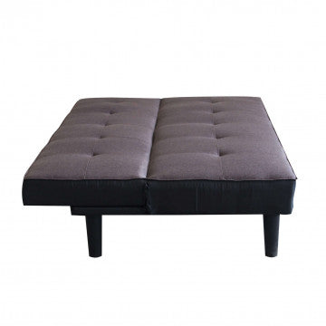 Divano letto moderno Alvin con struttura in metallo e legno