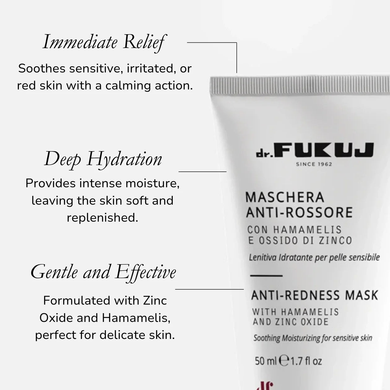Maschera Antirossore Lenitiva