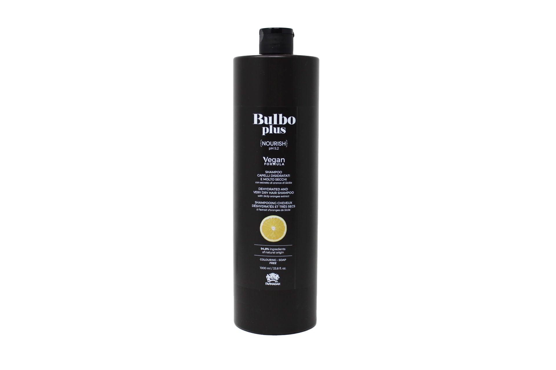 Farmagan Bulbo Plus Formula Vegan Nourish Shampoo Per Capelli Disidratati E Molto Secchi 1000 ml