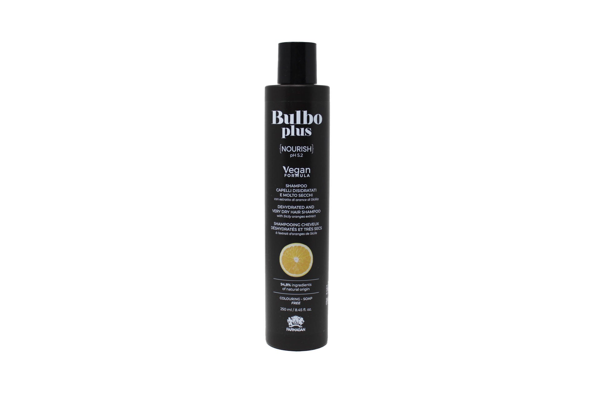 Farmagan Bulbo Plus Formula Vegan Nourish Shampoo Per Capelli Disidratati E Molto Secchi 250 ml