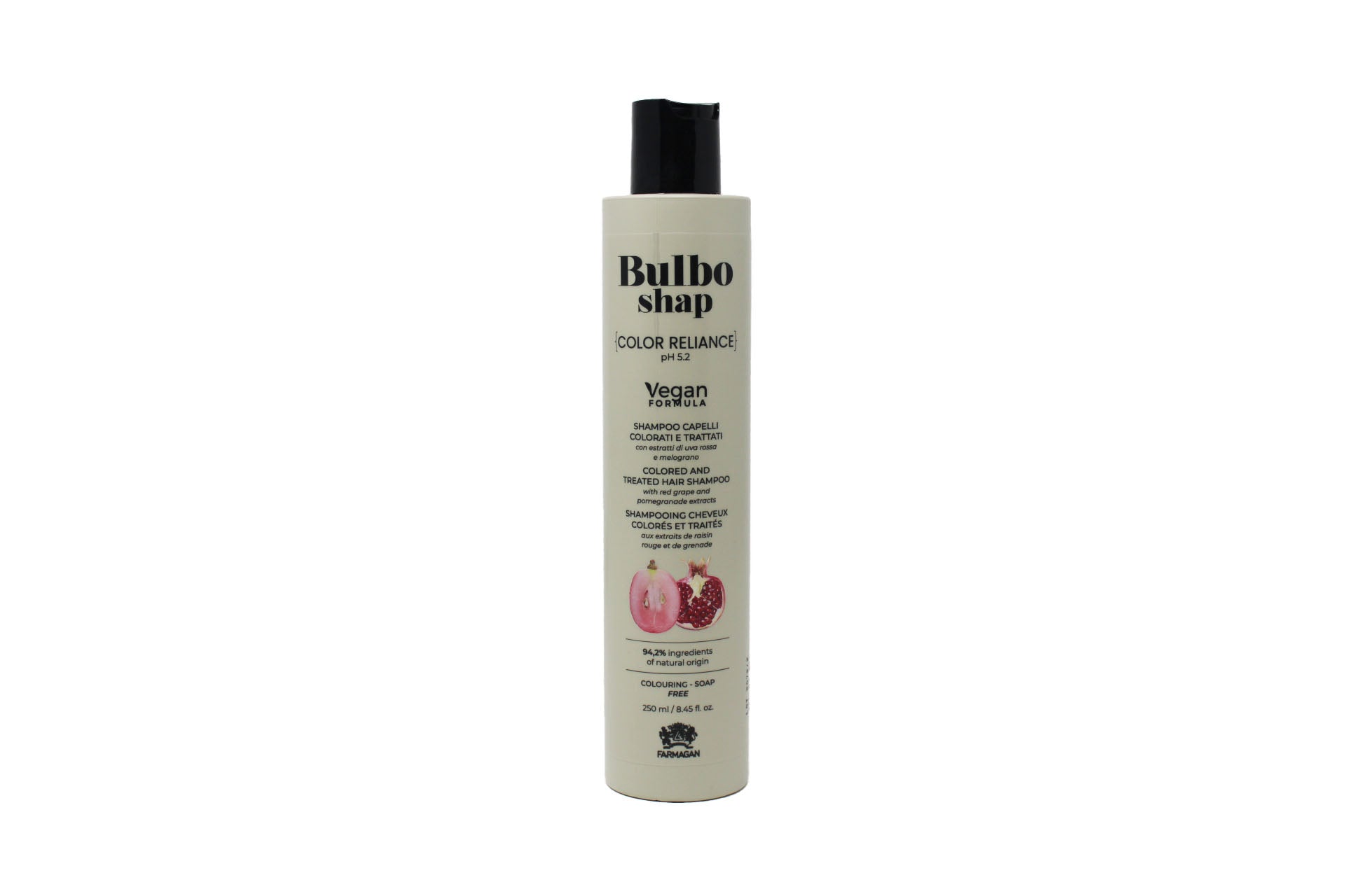 Farmagan Bulbo Shap Formula Vegan Color Reliance Shampoo Per Capelli Colorati E Trattati 250 ml