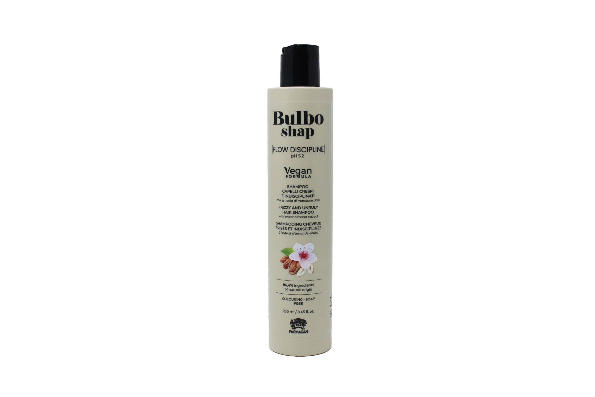 Farmagan Bulbo Shap Formula Vegan Flow Discipline Shampoo Per Capelli Crespi E Indisciplinati 250 ml