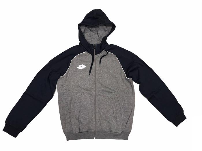 Felpa Lotto Sweat FZ Delta Plus T5535 Blu-Grigio