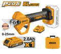 Forbice da pota brushless 20V con batteria da 2Ah e accessori