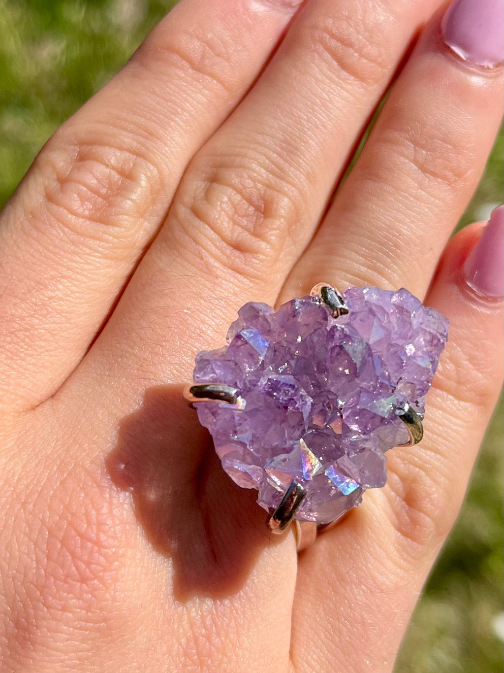 Anello Ametista Aura