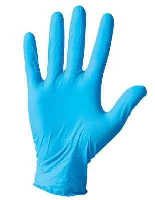 Guanti nitrile monouso XL con polvere azzurri Biosoft Plus, 100 pz