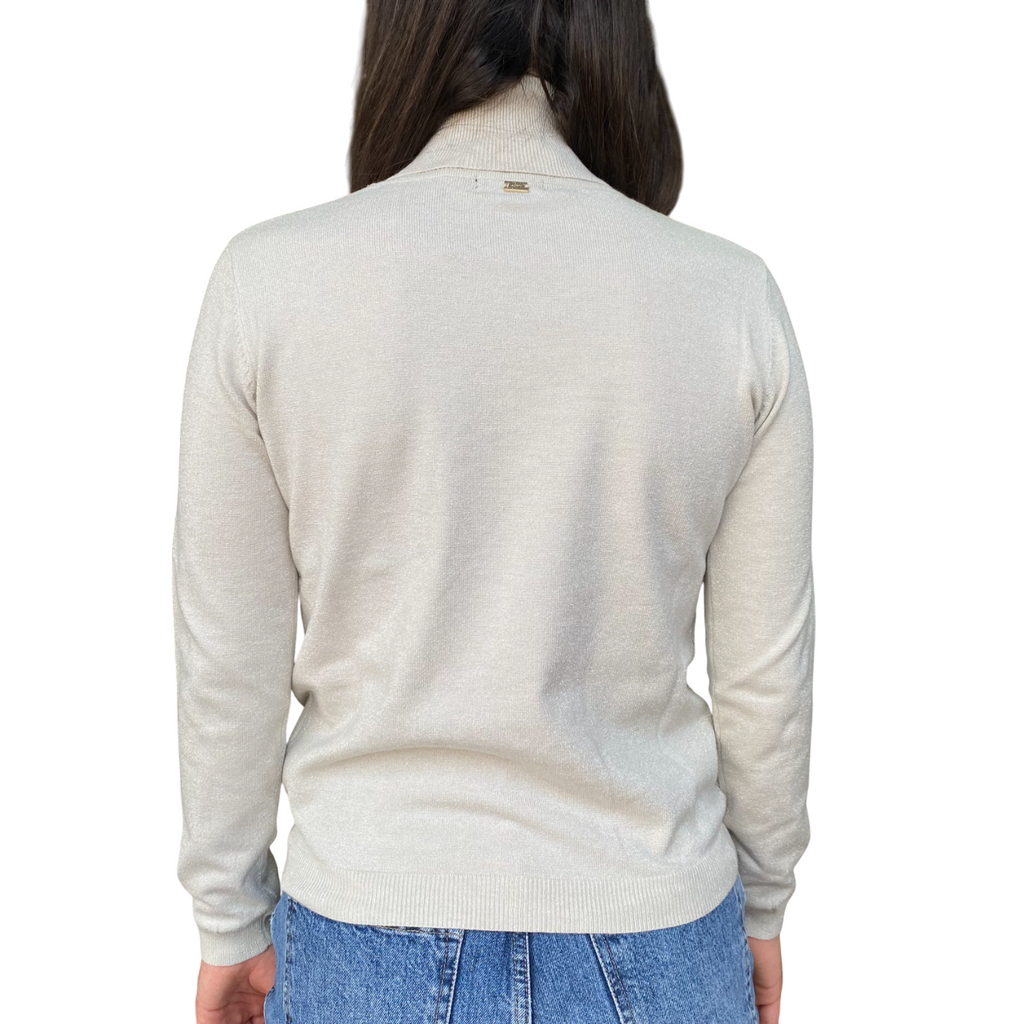 GRIFFAI Maglia Lurex Donna DGF5598 Beige