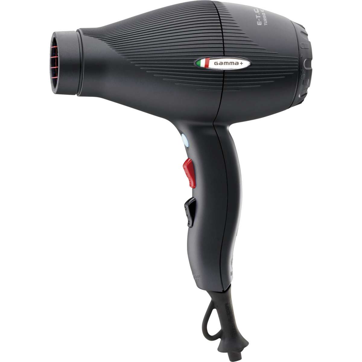 GammaPiù E-T.C Light Asciugacapelli Professionale 2100 W Colore Nero Opaco