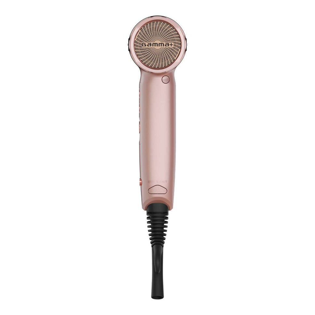 GammaPiù X.Horizon Asciugacapelli Professionale Con Generatore Ioni Motore Digitale G-Tron Turbo 1600 W Rose Gold