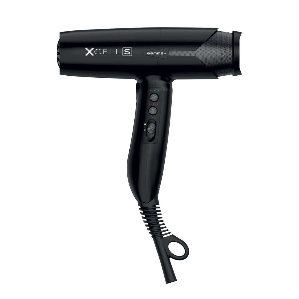 GammaPiù XCell Bactericidal Asciugacapelli Ultra Leggero Con Motore Digitale E Tecnologia Ionic 1600 W Nero