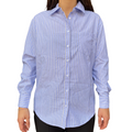 Gaudì Camicia Donna a Righe con Strass Celeste 521BD45001