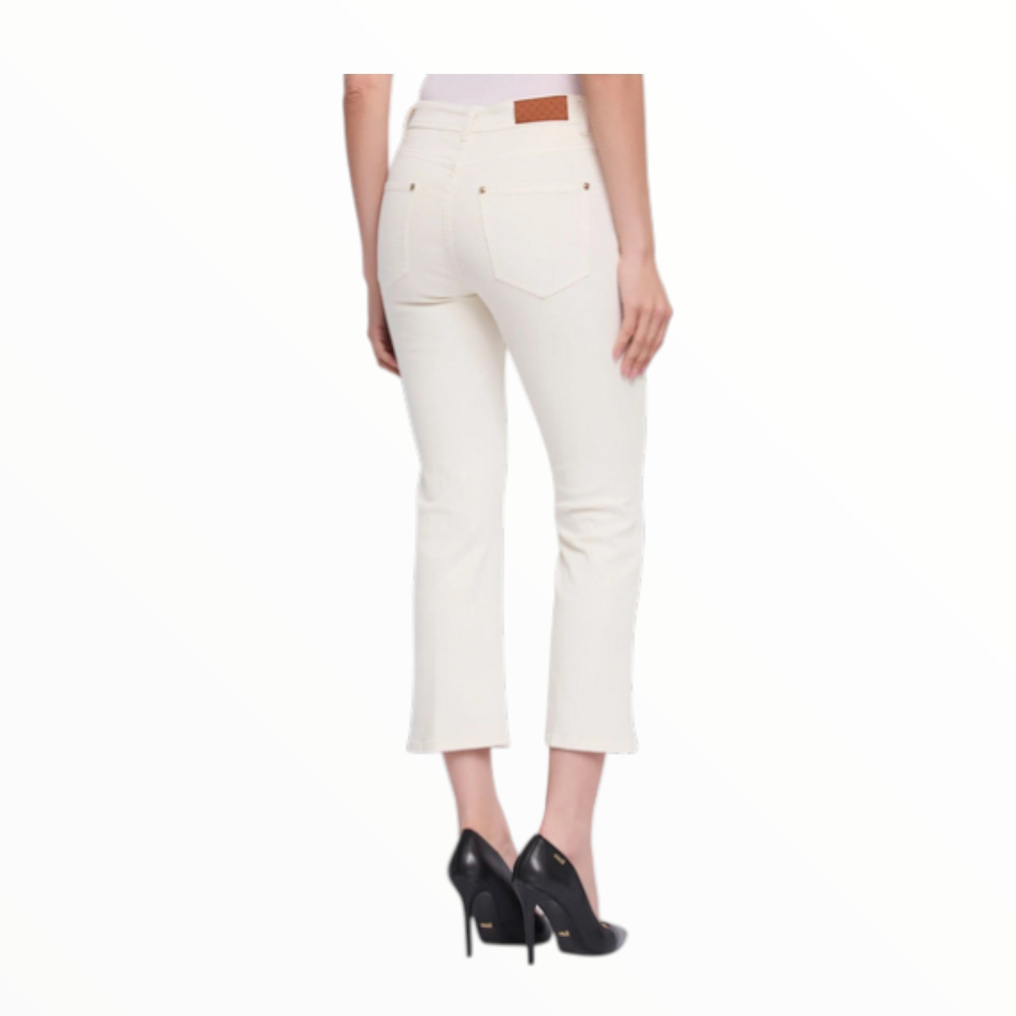 Gaudì Pantaloni 611BD25035 Tofu Flare Cropped Twill Donna
