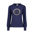 Gaudì T-shirt 521BD64016 Blu: T-shirt Donna Logo e Strass