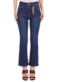 Gaudì pantalone jeans da donna a zampa Flaire Cropped Frida 411BD26035 blu medio
