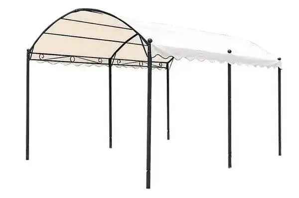 Gazebo "Carport" 3x4 metri in Ecru con Struttura Robusta