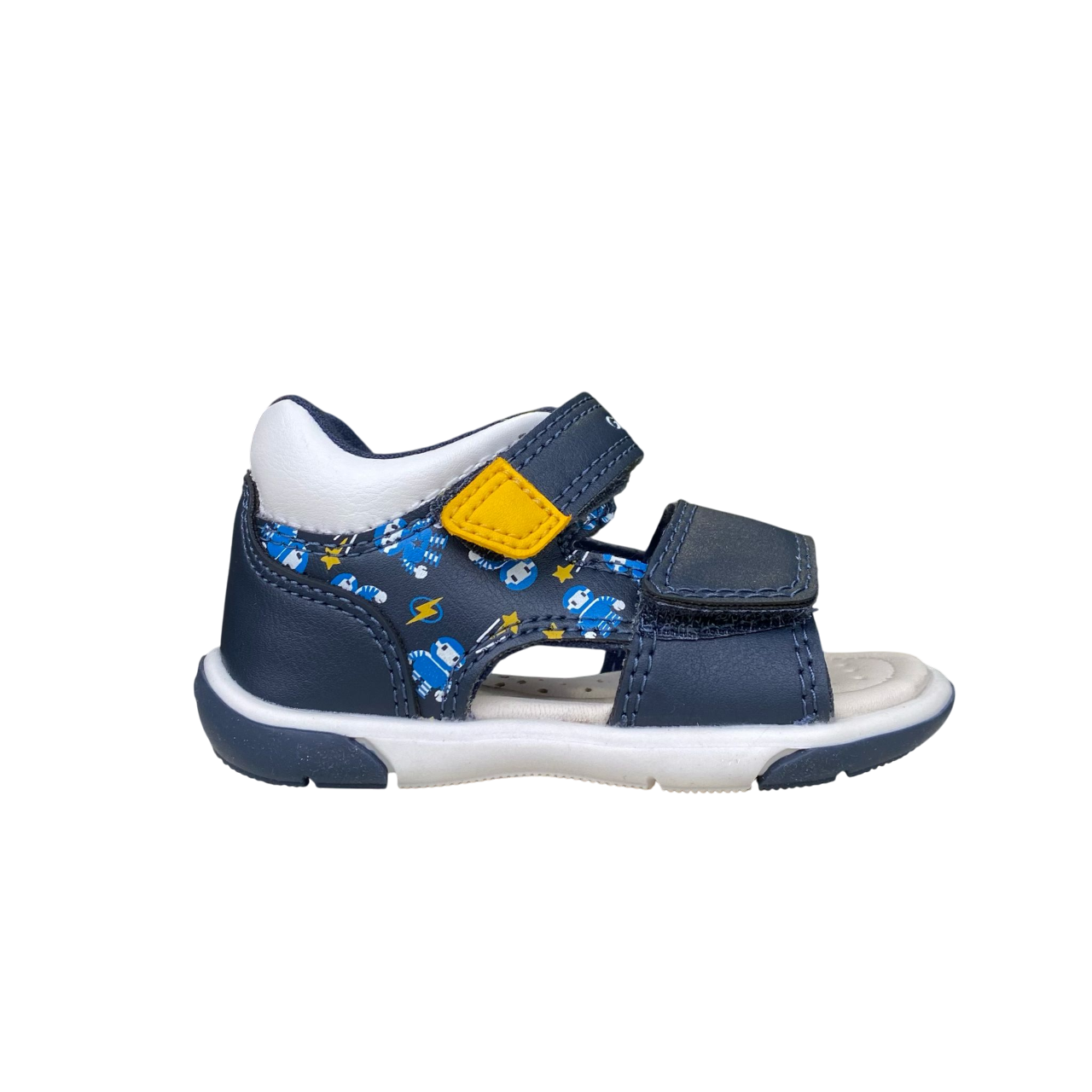 Geox sandalo da bambino Zapito B556EA 05404 CF42Q blu-giallo