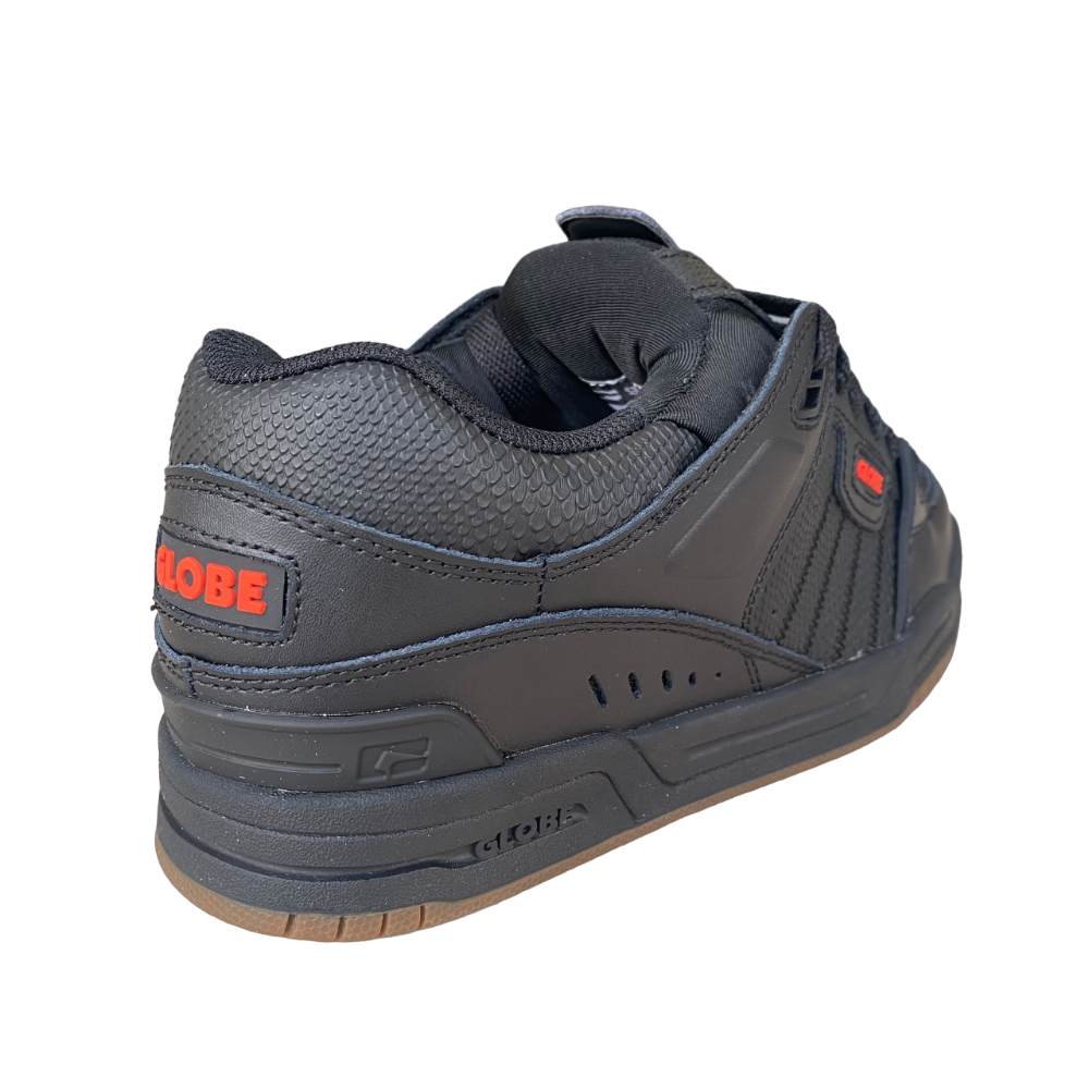Globe Fusion Uomo Nero Rossa Lifestyle Sneakers - GBFUS20597