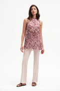 Griffai Top Lungo Donna Georgette Fantasia - DGP8102