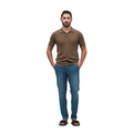 Griffai pantalone capri da uomo in cotone 7 once blu denim