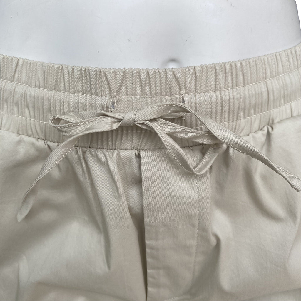 Griffai pantalone da donna in tessuto tecnico con elastico e laccio in vita DGP6306 beige