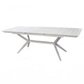 Tavolo Bali allungabile in legno di acacia - Bianco 180/240 x 90