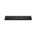 HP Tastiera 125 Wired, Full-size (100%), Cablato, USB, Interruttore a chiave a membrana, Nero [266C9ET#ABZ]