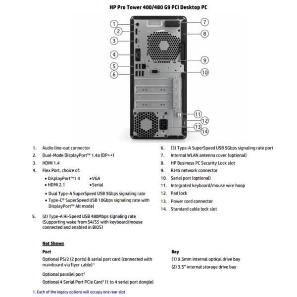 Pro Tower 400 G9 (gar. 3 anni onsite) [9M8P0AT#ABZ]