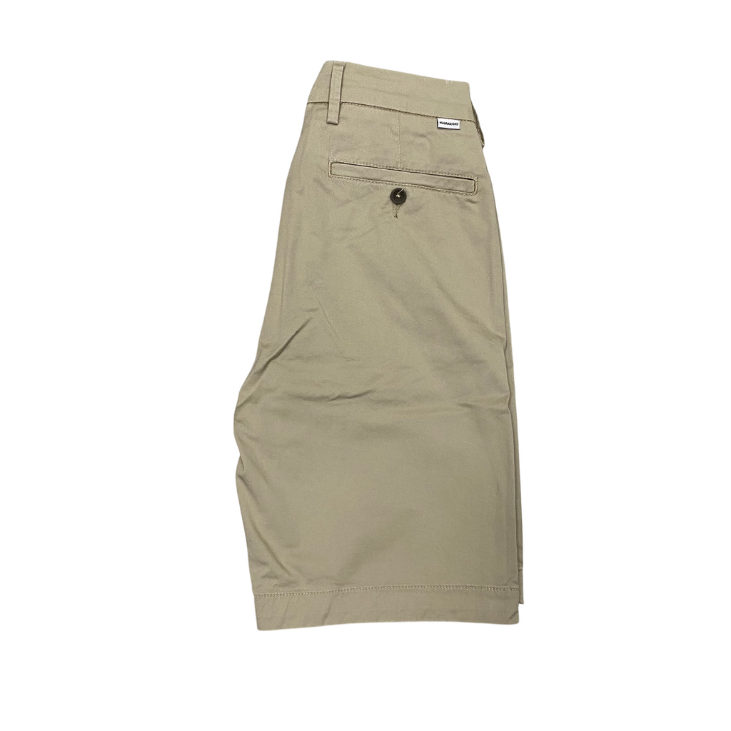 Hamaki-Ho Bermuda Uomo Cotone Elasticizzato Beige - PB1757H