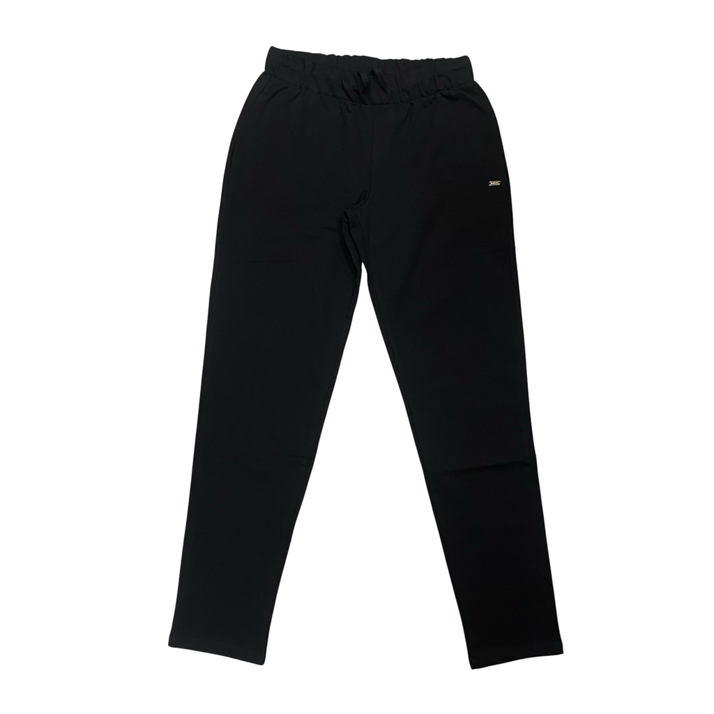 Hangar93 pantalone sportivo da donna in felpina leggera z622D NRO01 nero