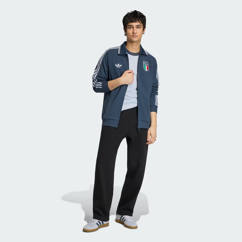 Adidas Giacca Anthem Away Italia FIGC Uomo Blu Chiaro - JY9599