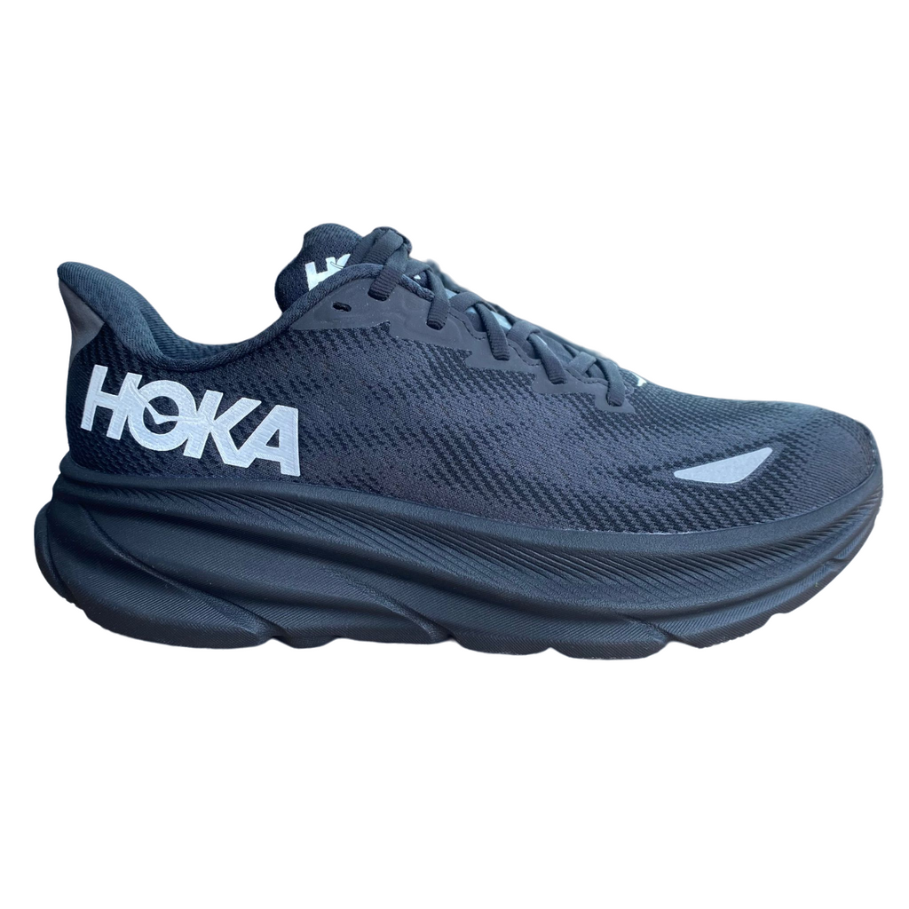 Hoka Clifton 9 GTX Scarpe Running Uomo Gore-Tex Impermeabili Nere 1141470-BBLC
