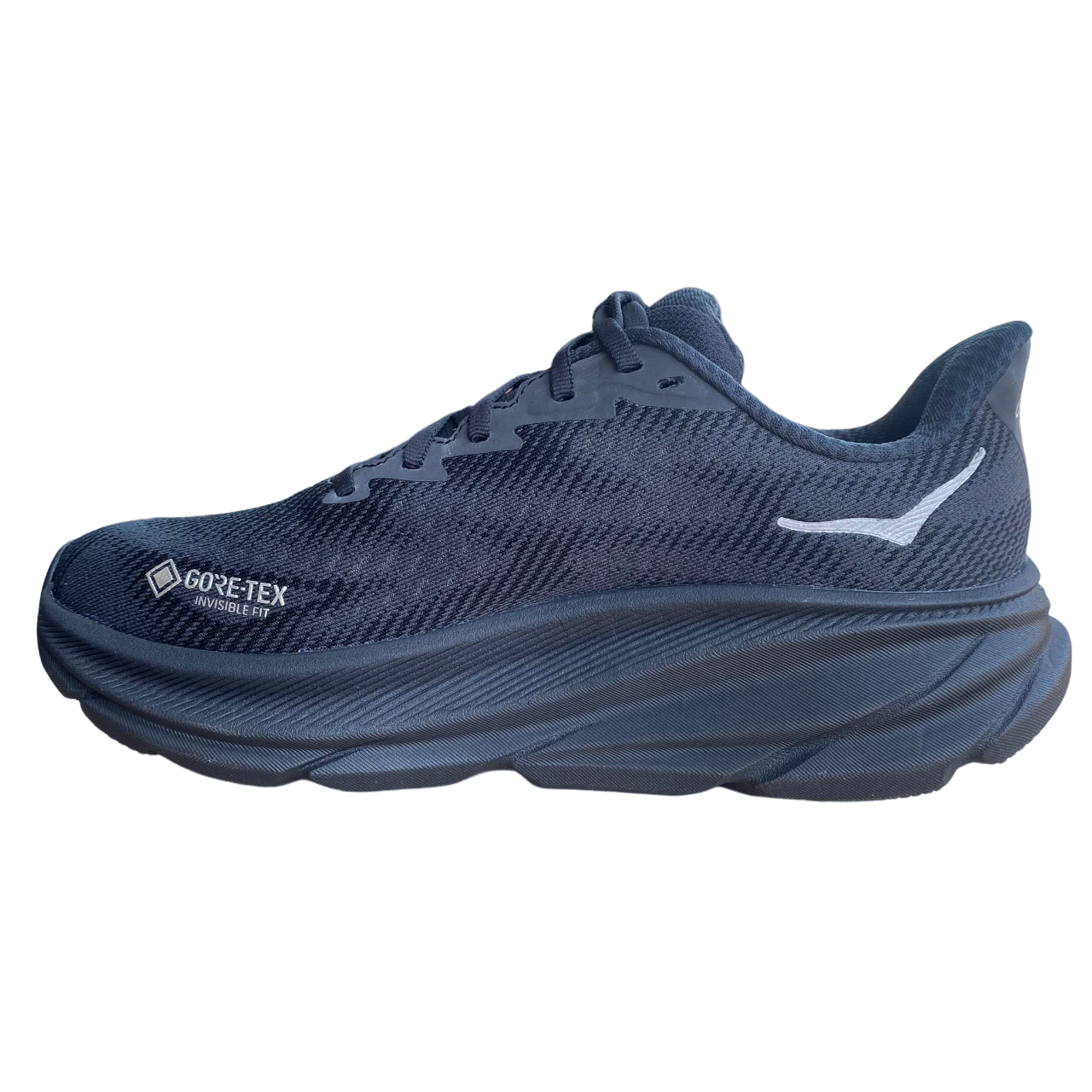 Hoka Clifton 9 GTX Scarpe Running Uomo Gore-Tex Impermeabili Nere 1141470-BBLC