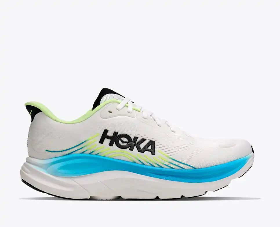 Hoka One One Scarpa Running Uomo Clifton 11 Bianco Nero 1176572-FLCK