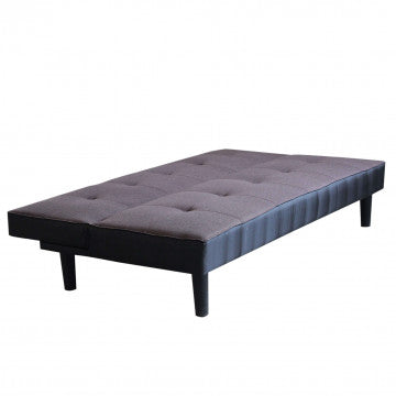 Divano letto moderno Alvin con struttura in metallo e legno