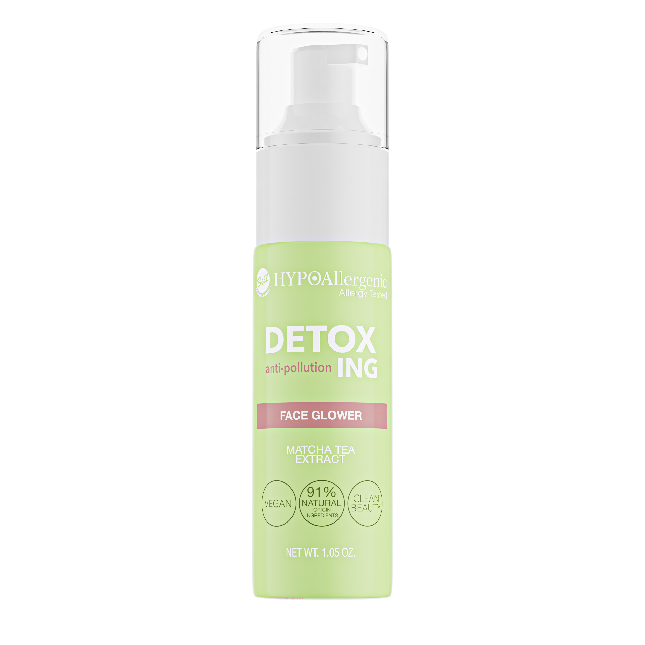 HypoAllergenic DetoxIng Face Glower Gel Fluido Viso Weel Rested Effetto Riposato Per Pelli Spente 30 ml