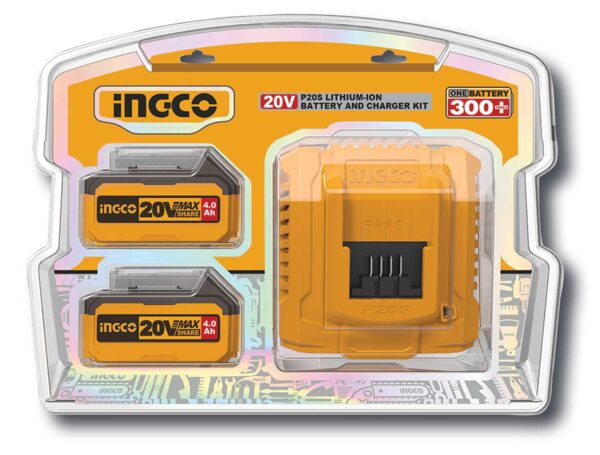 Battery Pack P20S: Set da 2Ah, 4Ah e 5Ah con Caricabatterie